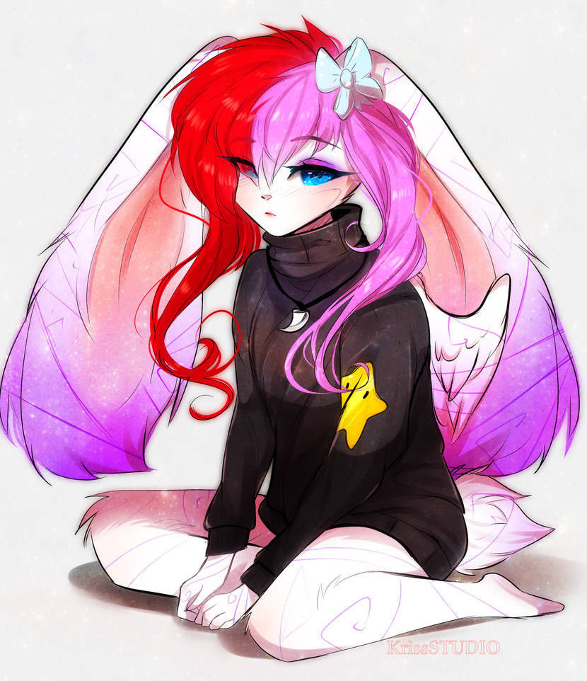 Anthropomorphic Rabbit Girl Rabbit anthro by Studios-Kriss on DeviantArt