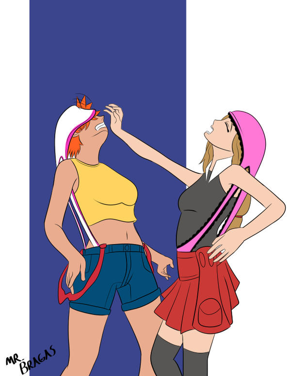Commission Misty And Serena Wedgie Fight By MrBragas On DeviantArt.