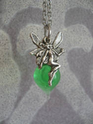 Absinthe fairy pendant.