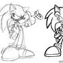 Sonic :: Sketch to Ink