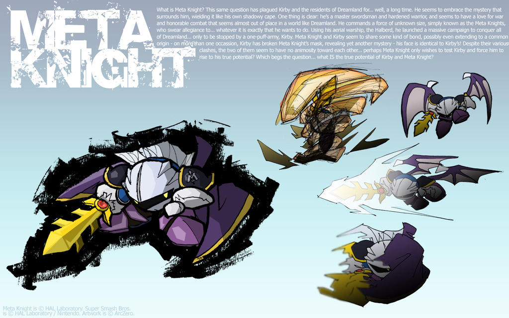 Super Smash Bros: Meta Knight by ArcZero on DeviantArt