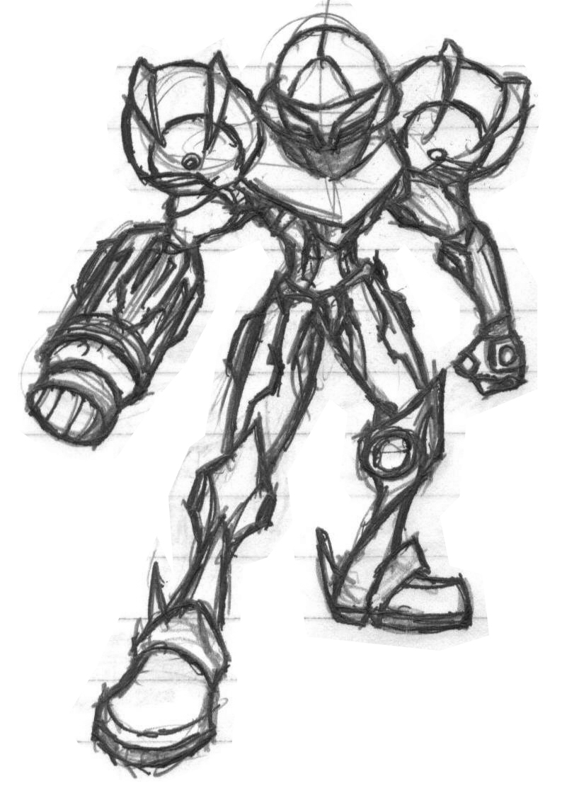 Samus Aran - Toon Sketch