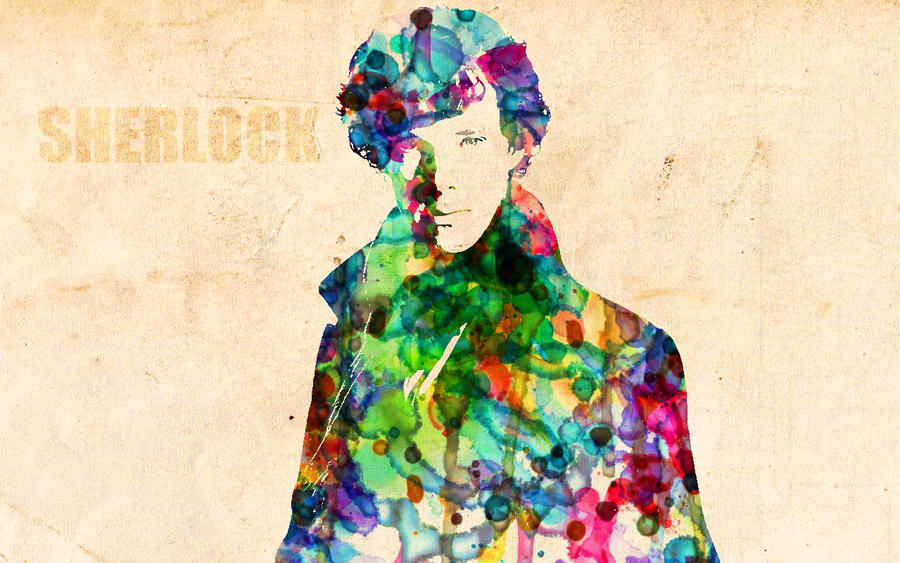 SHERLOCK HOLMES: Watercolor Effect