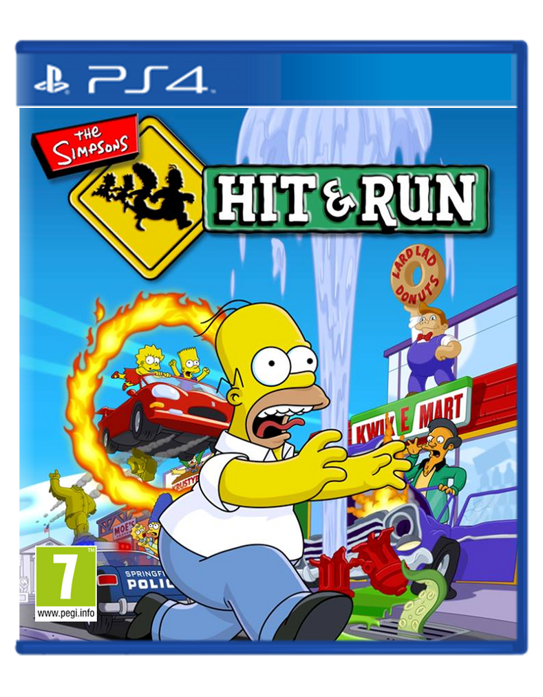 høj tone bemærkning The Simpsons Hit and Run PS4 by TheCoverUploader on DeviantArt