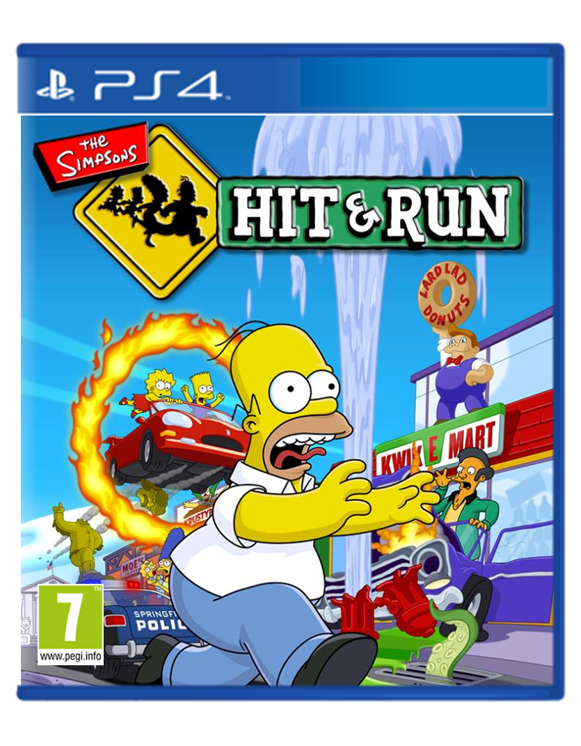 The Simpsons Hit and Run PS4 by TheCoverUploader on DeviantArt