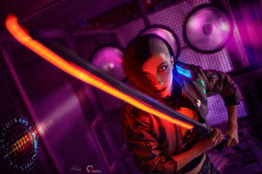 V cosplay from Cyberpunk 2077