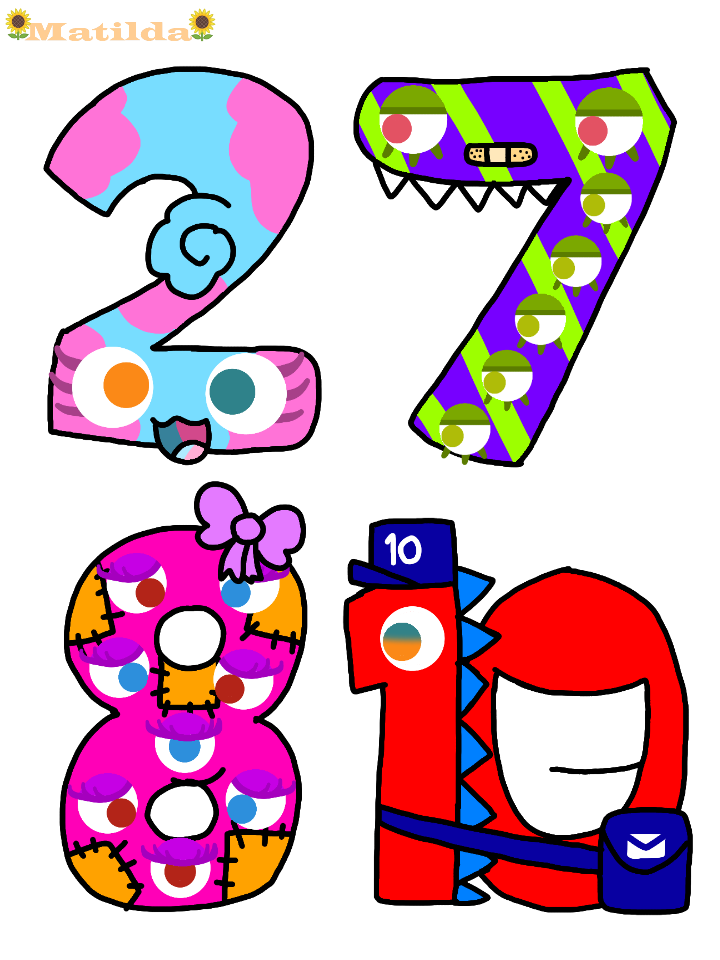 4 endless number fanchildren by Matildasquirrel on DeviantArt