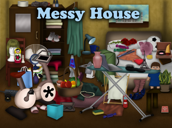 Messy House (Hidden Objects HTML5 game)