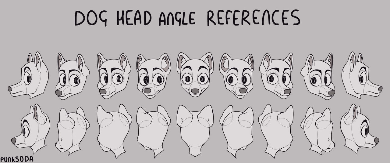 F2U dog head angle reference by Punk-Soda on DeviantArt