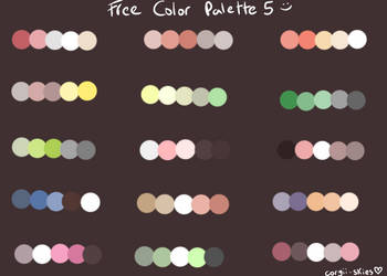 free adopt color palette !! five