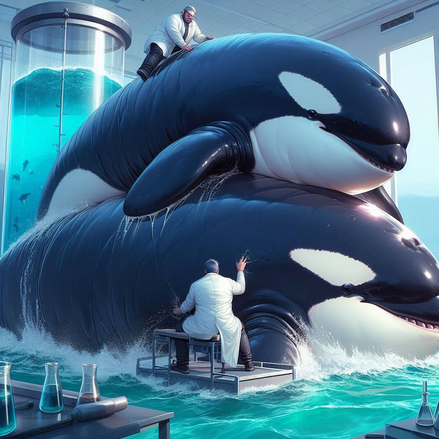 Orca Pile! by OMysticAI on DeviantArt