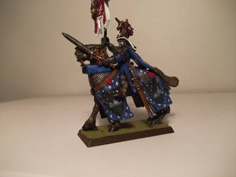 Bretonnian battle standard bearer