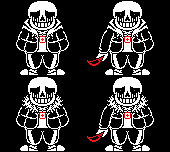 Killer Sans Face - Sans Battle Sprite Colored - 420x340 PNG Download -  PNGkit