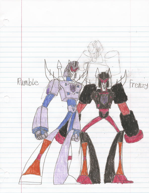 Tfp Rumble Fan Rumble and Frenzy, TFA Style. by Blockwave on DeviantArt