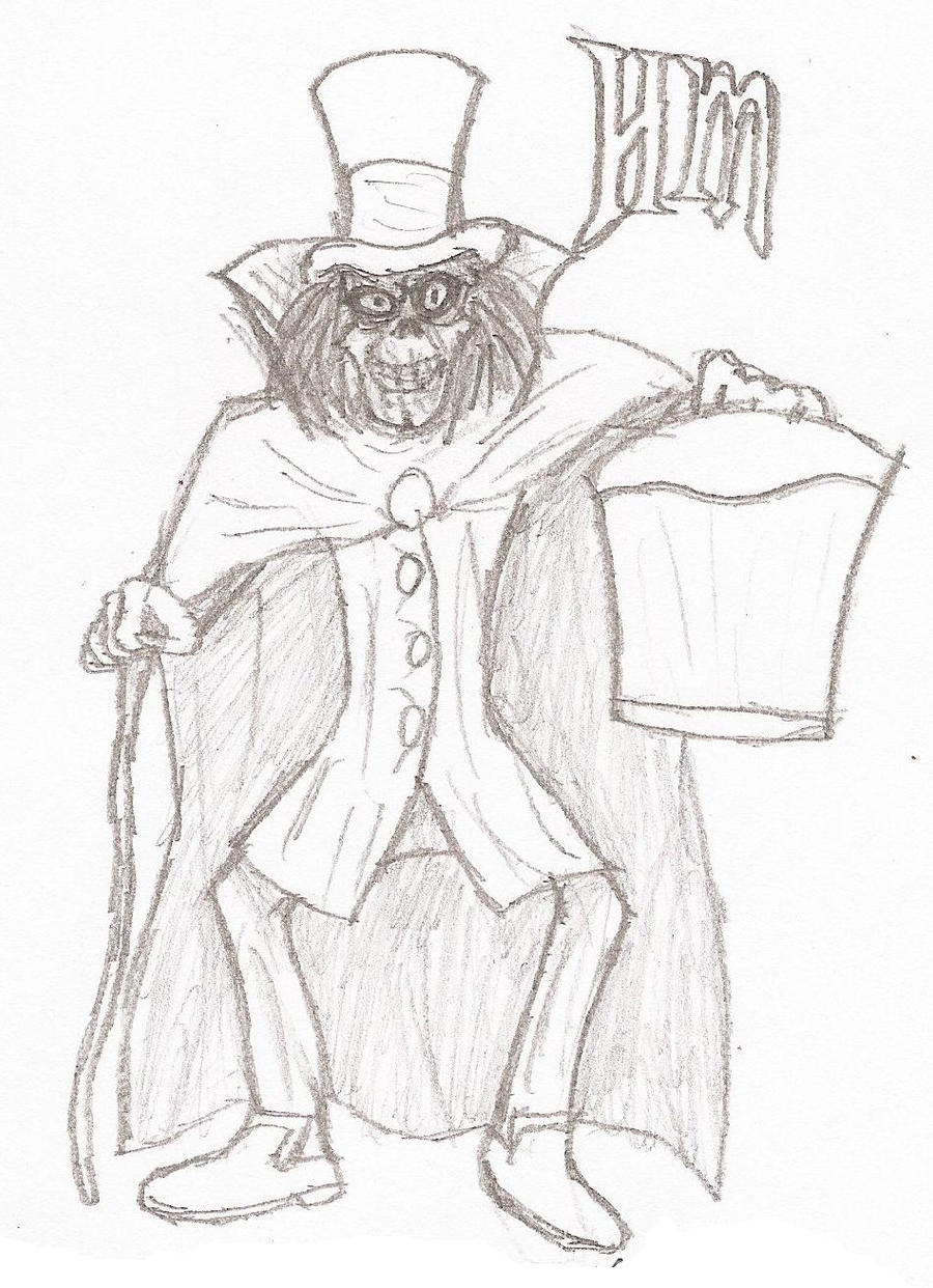 The Hatbox Ghost sketch. by Blockwave on DeviantArt