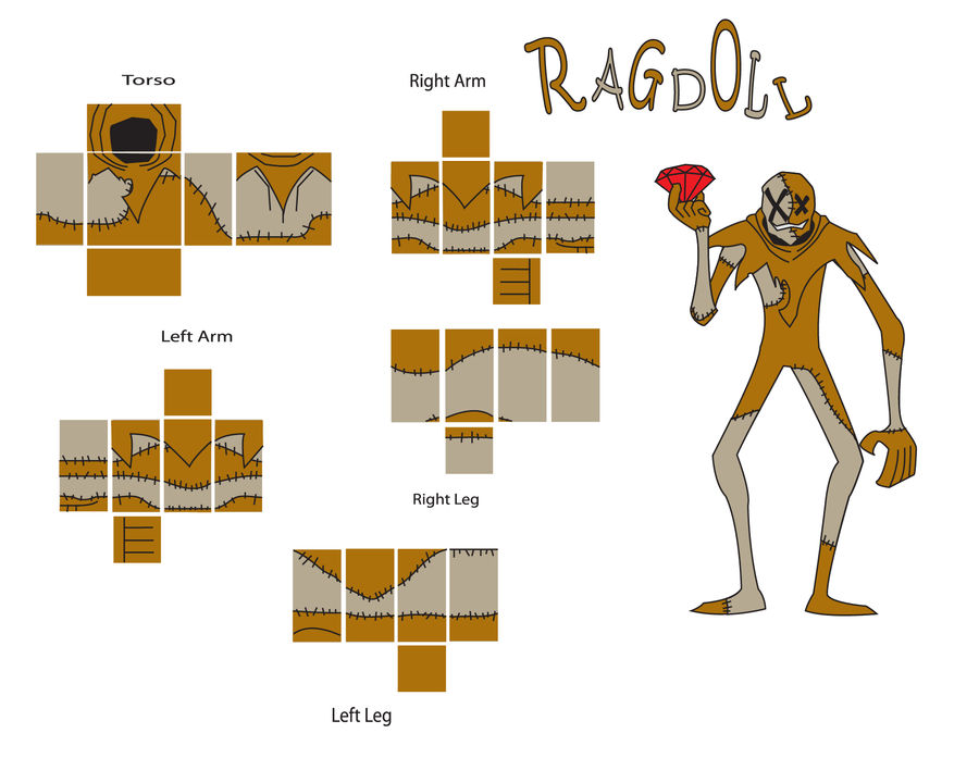 Ragdoll Roblox template. by Blockwave on DeviantArt Ragdoll Roblox template. by Blockwave on DeviantArt