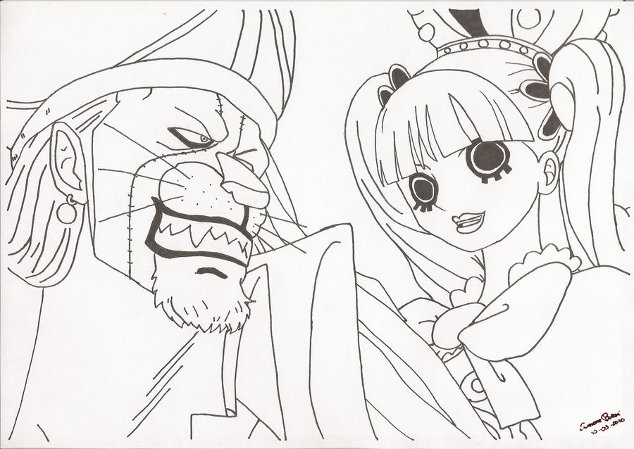 Absalom and Perona Lineart