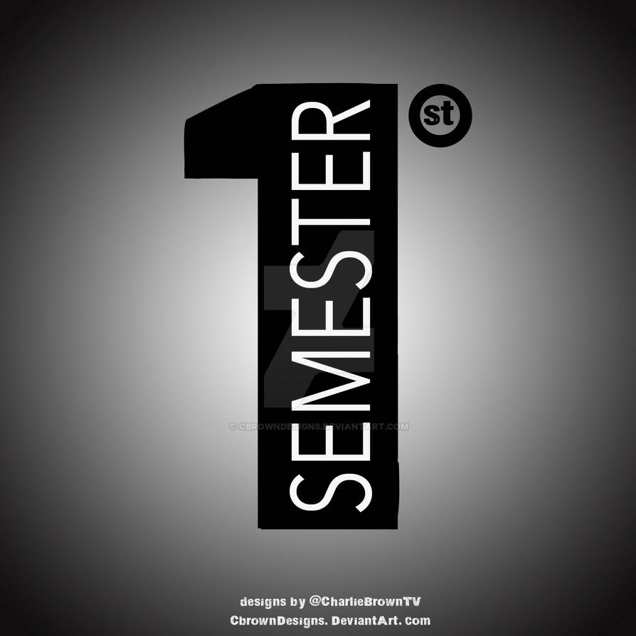 First Semester Label 1st Semester Logo by CBrownDESIGNS on DeviantArt