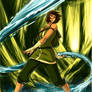 Korra Fighting in The Swamp