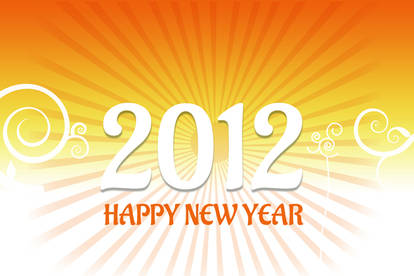 2012 New year card vector