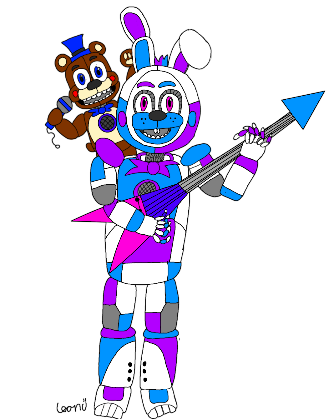 Funtime Bonnie By Artistleon On DeviantArt