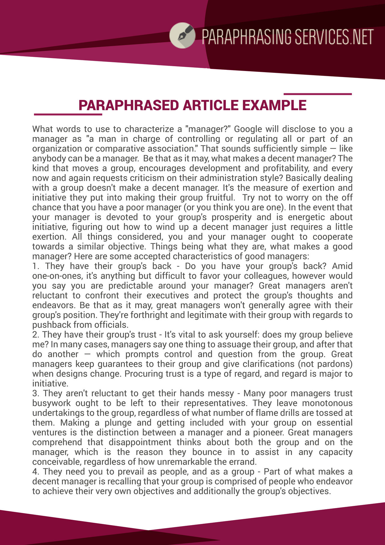 How to Paraphrase an Article Example After by 2018ExampleSamples on ...