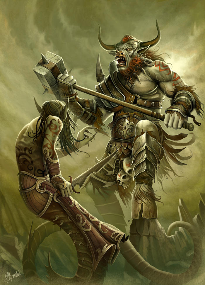 Minotaur Rage by DusanMarkovic on DeviantArt