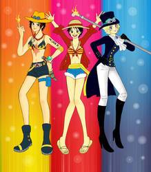 ASL Sisters (Anne,Luffy, Sabie XD)-FULL COSTUME