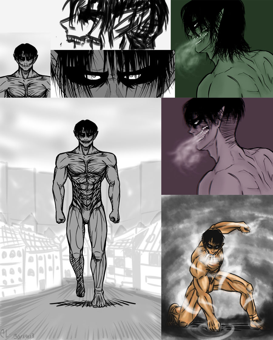 Levi titan sketches