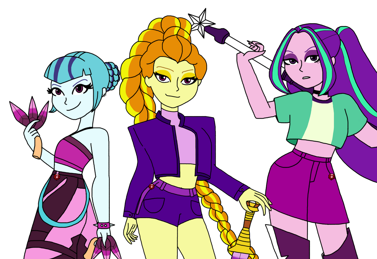 Huntrix Graduadas Huntrix // Dazzlings by AdamFrankenstein on DeviantArt