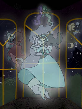 Drawtober Prompt 6: Ghostly Ballroom