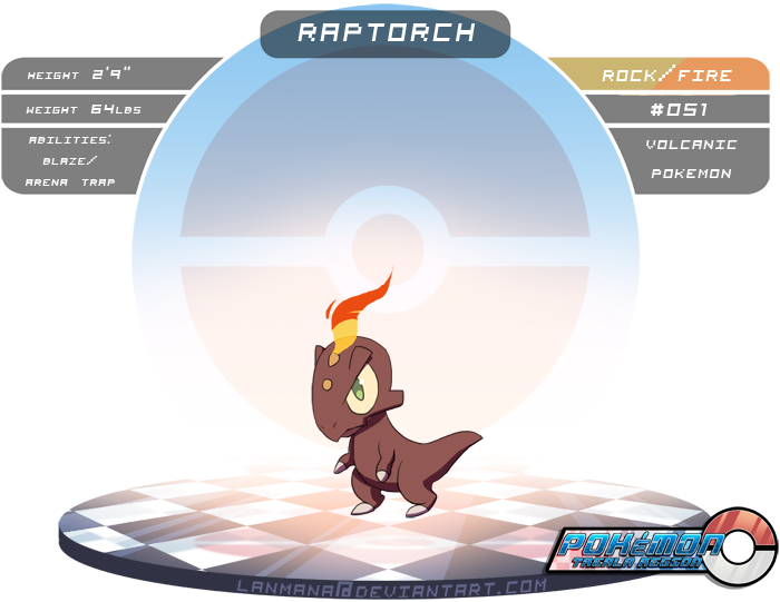 Pokemon Raptorch #051: Raptorch by Lanmana on DeviantArt