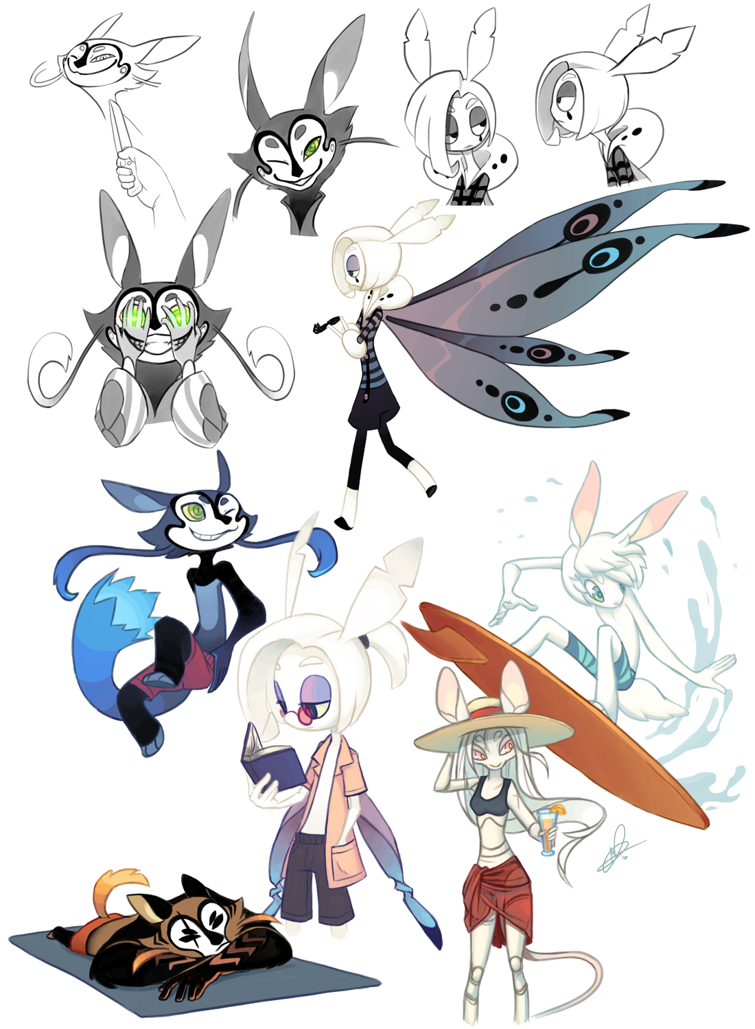 Nameless Sketch Dump by Lanmana