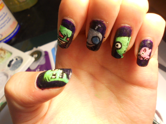 Invader Zim Nails. -2