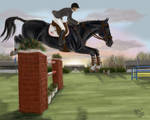 Tuxedo : Lugnas Int. - Show Jumping by MistyofSunrise