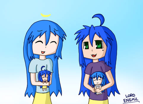 Kanata and Konata plushies ^_^