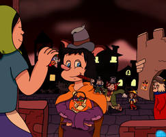 Halloween at Pino's town