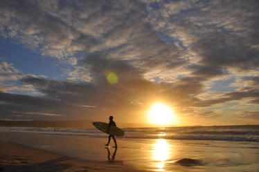 After an evening surf