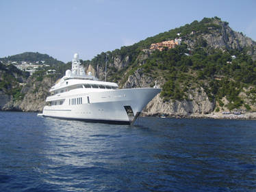 Stock - Yacht By Capri Island