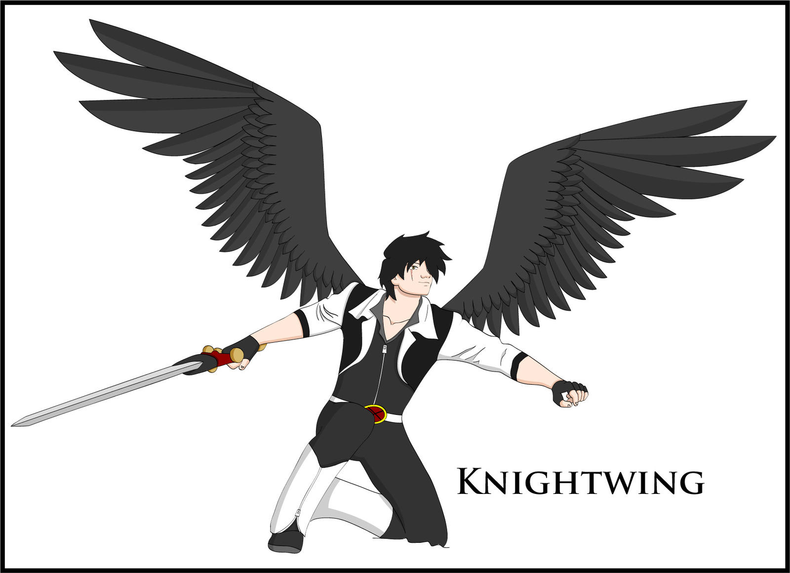 Knightwing Drawing Knightwing by Trisidael on DeviantArt