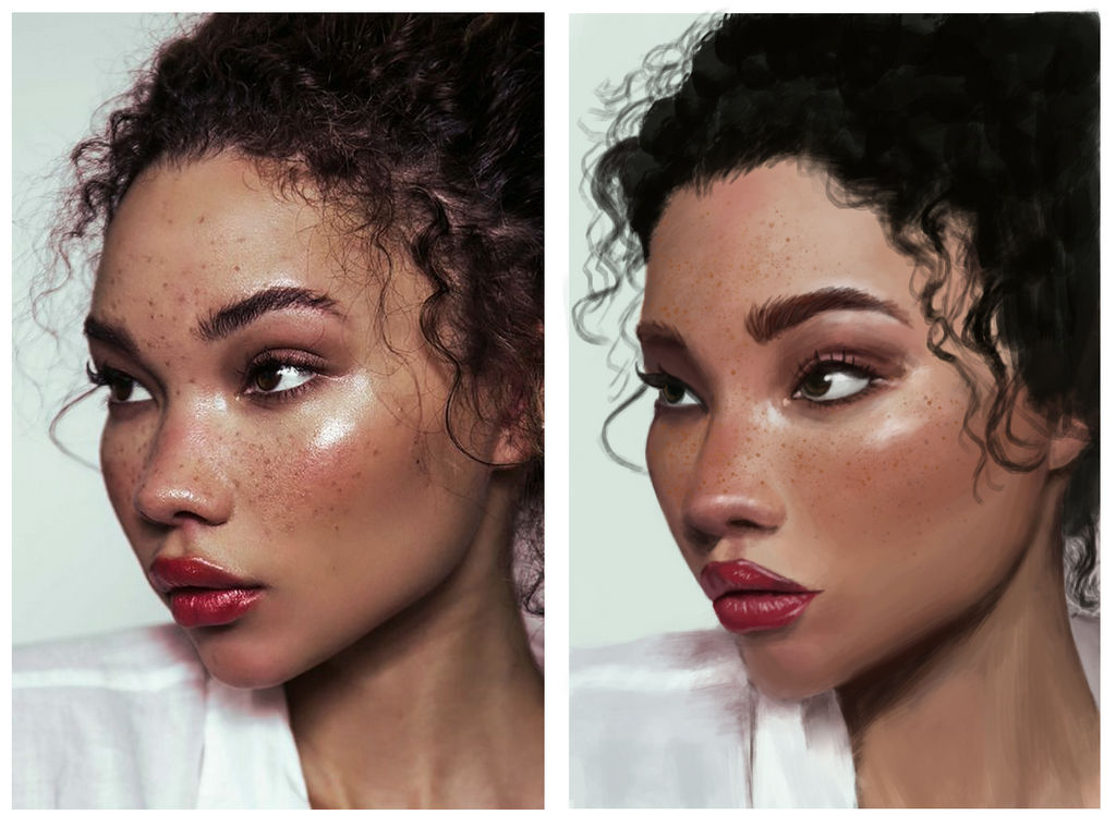 Portrait Practice - Face Study 1 by Trisidael on DeviantArt