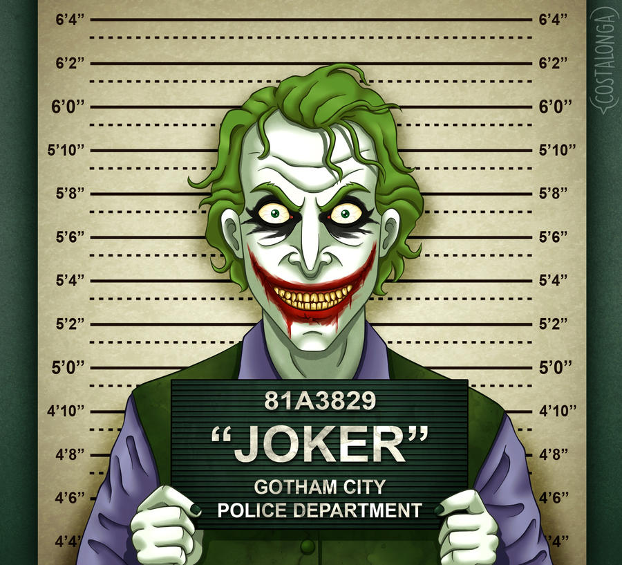 Gotham City Mugshots - Joker by Costalonga on DeviantArt