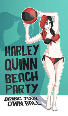 Harley Quinn Beach Ball