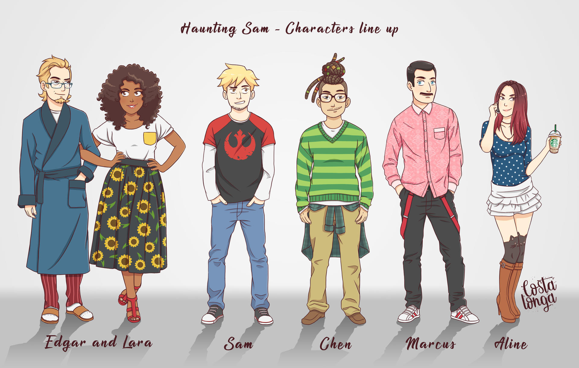 Haunting Sam - Character Line Up