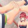 Anika's Momoko Cosplay - Face x Feet