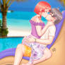 Iroha and Satoru - Commission