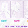 Face x Feet Footjob 01 - CLOSE