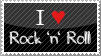 I love Rock 'n' Roll Stamp by 4-Mii