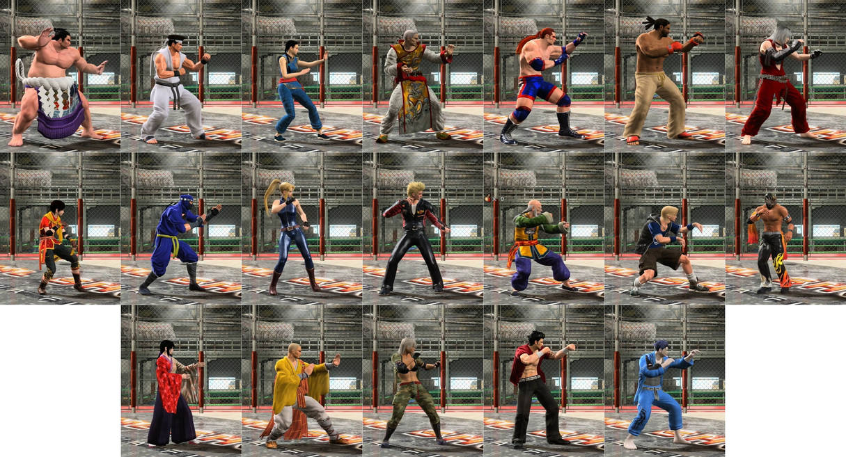 Virtua Fighter 5 all characters by doshirouto on DeviantArt