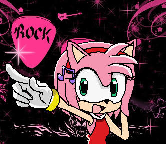 Amy Rose Rouk Amy Rose- Rock on! by xShadowcat7 on DeviantArt